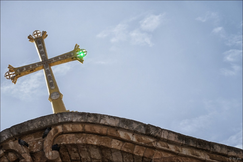 Jerusalem-Via-Dolorosa-Auferstehungskriche-Kreuz