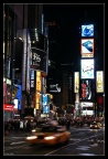 taxi and time square
