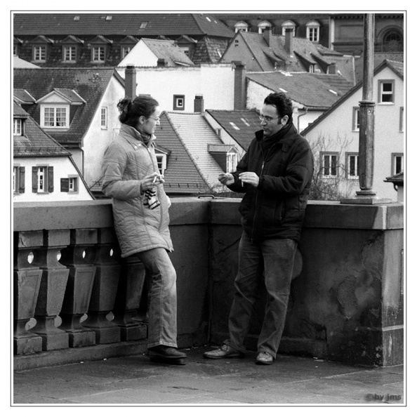 Diskussion auf der Strasse