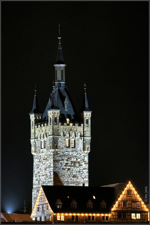 Adventlicher blauer Turm Neckarwiese SNS